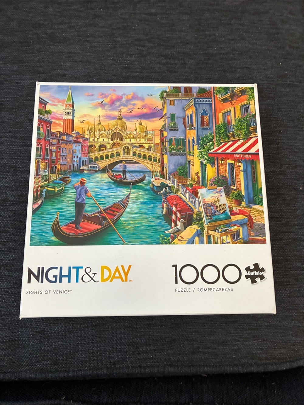 Night & Day 1000-Piece Jigsaw Puzzle - Sights of Venice (Blue/Multicolor)